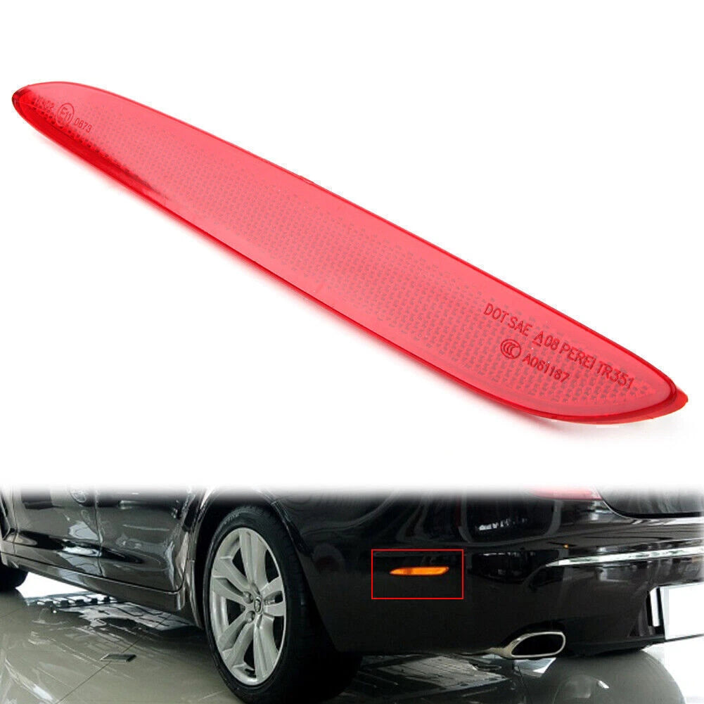 Rear Left Side Bumper Trim Reflector for Jaguar XJ (2010–2017) Red