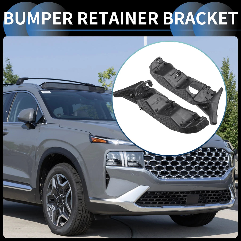 Front Bumper Retainer Bracket Pair for Hyundai Santa Fe (2019–2020)