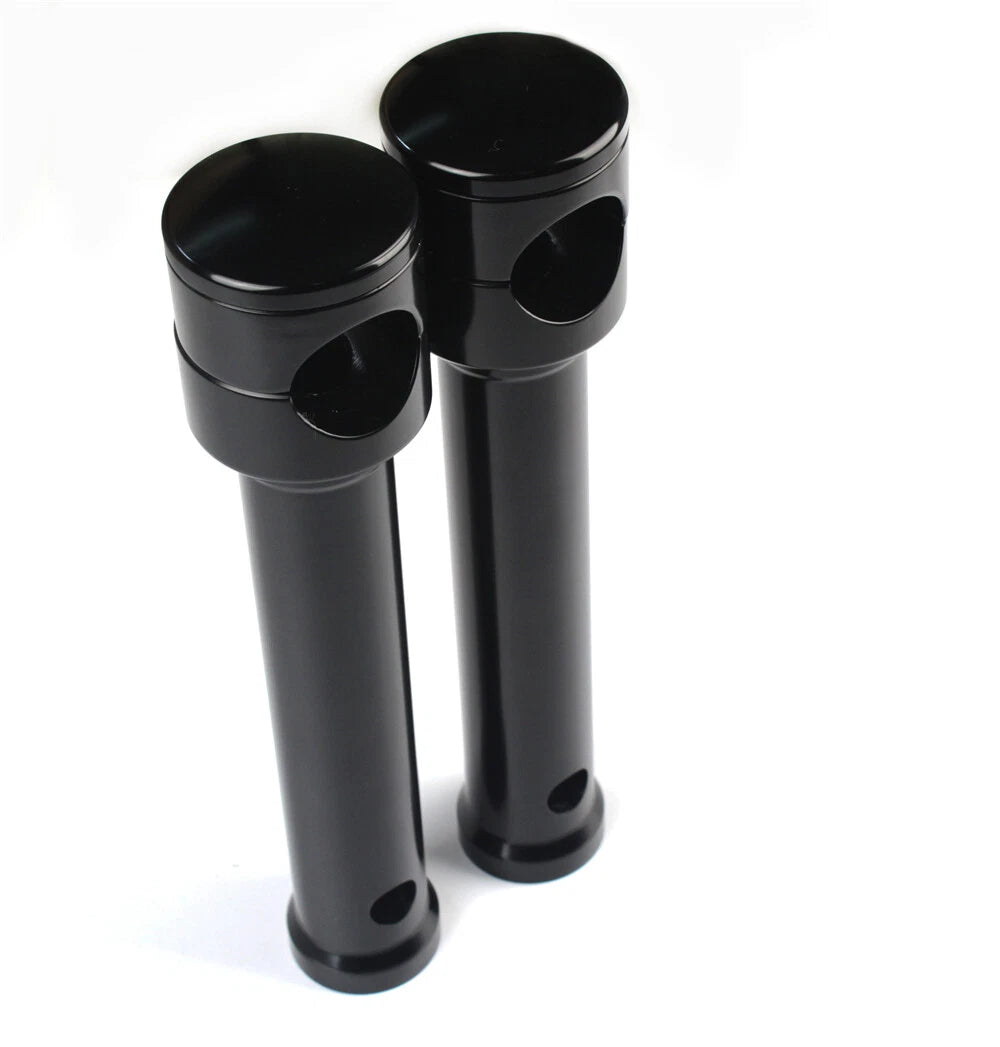 8" Rise Handlebar Risers for Harley (Aluminum)