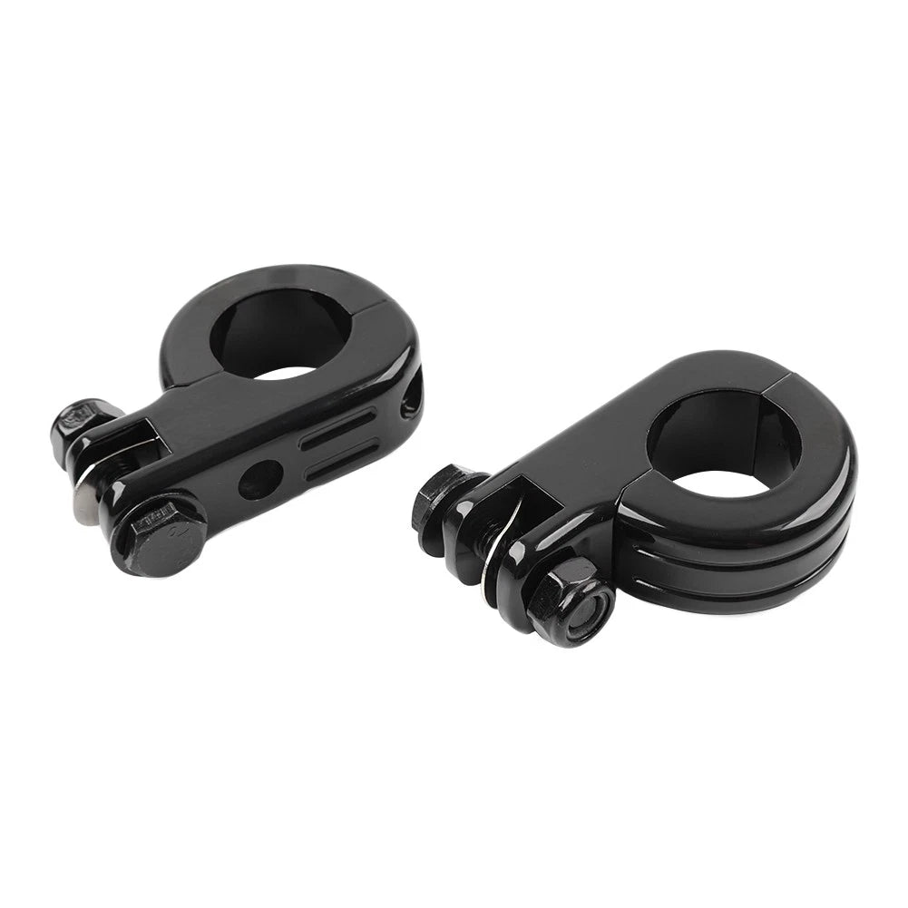 Foot Peg Mount Clamp Bracket for Harley (1 1/4" Highway Engine Crash Bar)