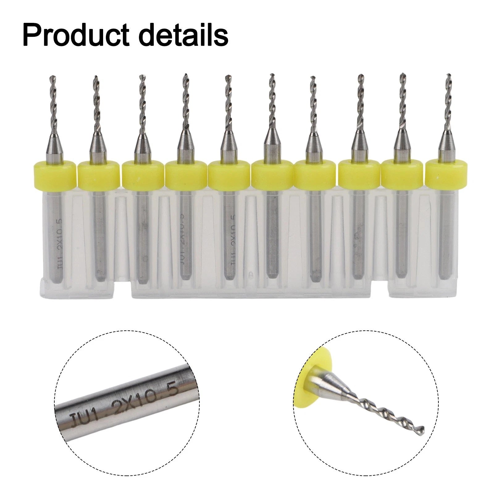 10PCS Carbide Drill Bits Set for Circuit Board and Metal