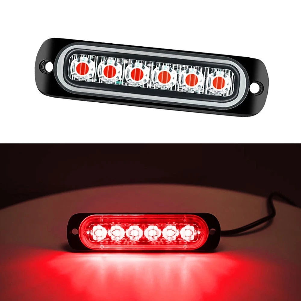 12V 24V DC for ultra Thin 6 LED Side Light Suitable for Motorcycles and Trucks