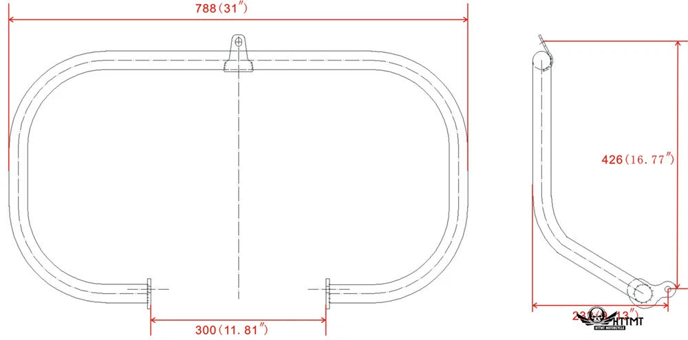 Engine Guard for Harley Davidson Touring Street Road Glide King (2009–2019)