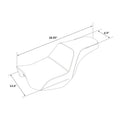 Driver Passenger Seat for Harley Dyna Low Rider FXDB (2006–2017) Black