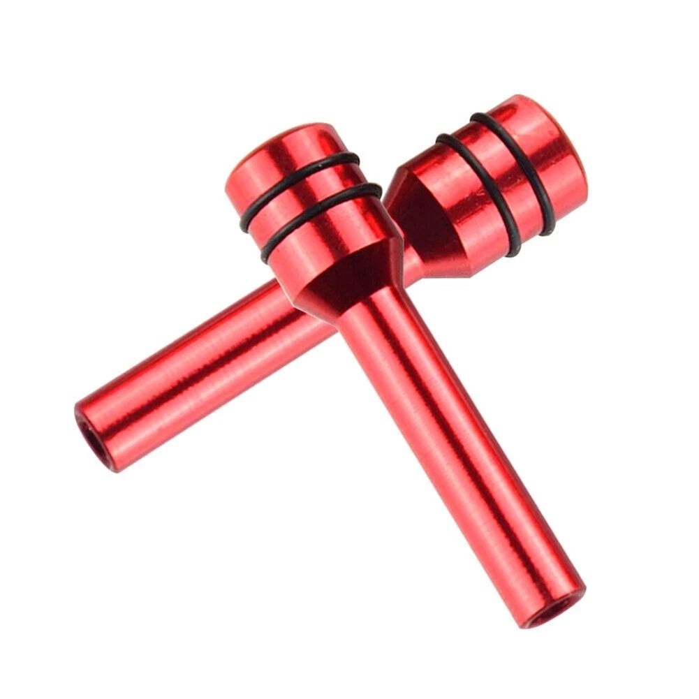 2pcs Car Interior Accessories Aluminum Door Lock Knob Pull Pins Cover Red