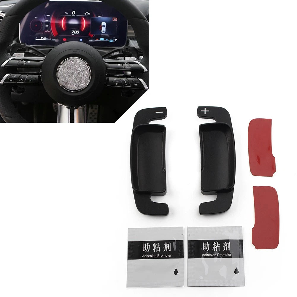 Steering Wheel Shift Paddle Extension for Mercedes Benz C/S Class (2022–2023) Black