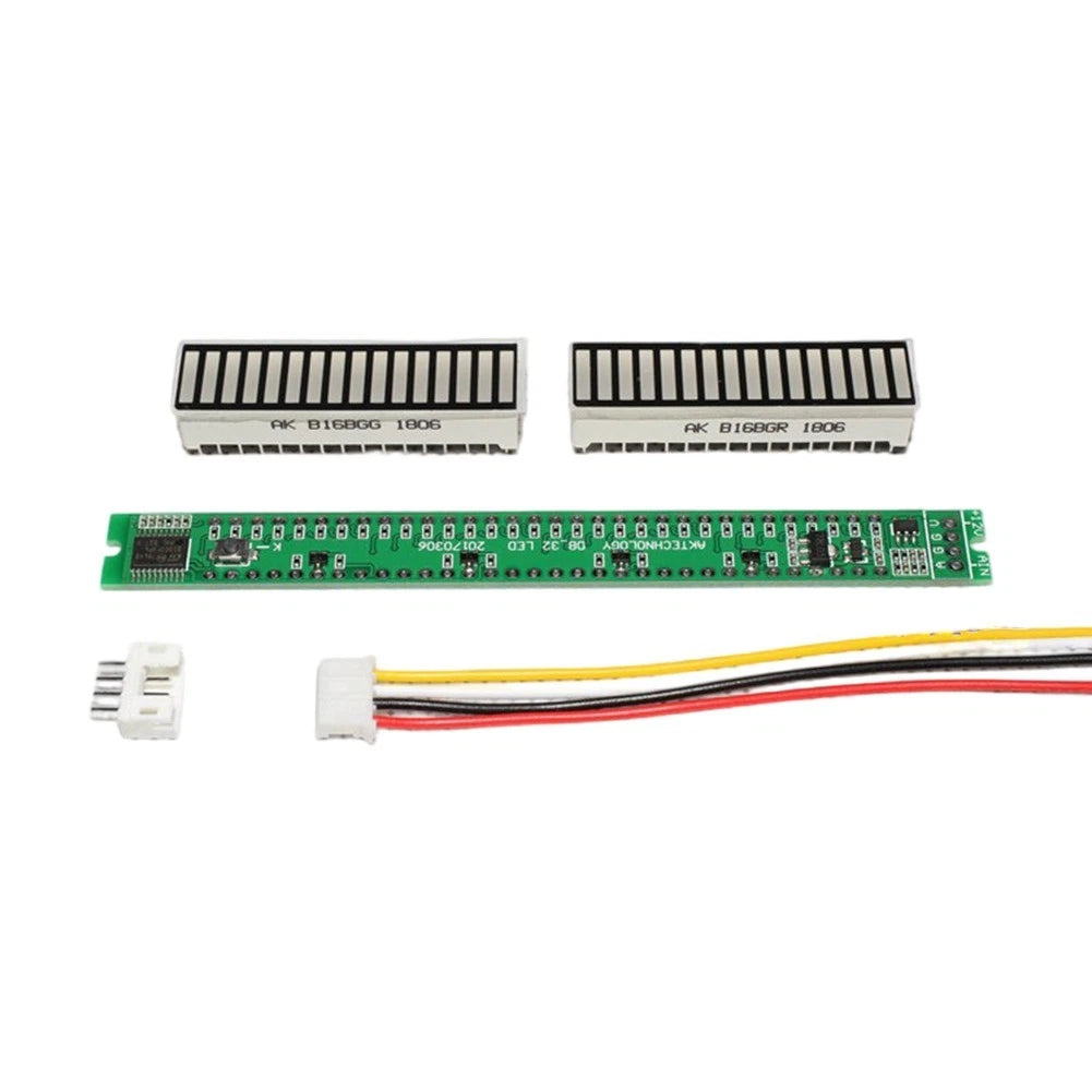 32-Segment Audio Level Indicator PCB with Adjustable Settings