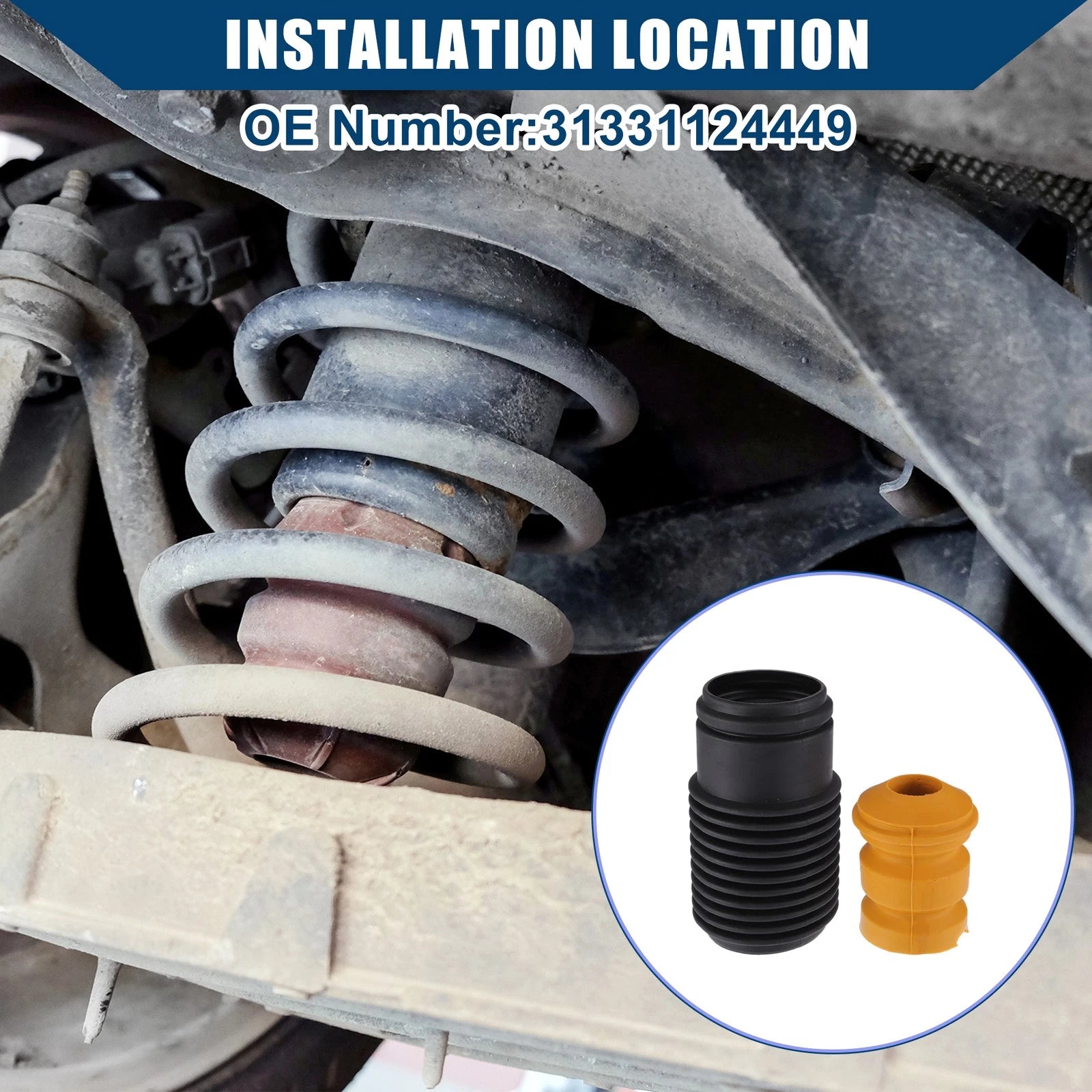 Suspension Strut Bumper Bump Stop Set for BMW 318is (1991–1997)