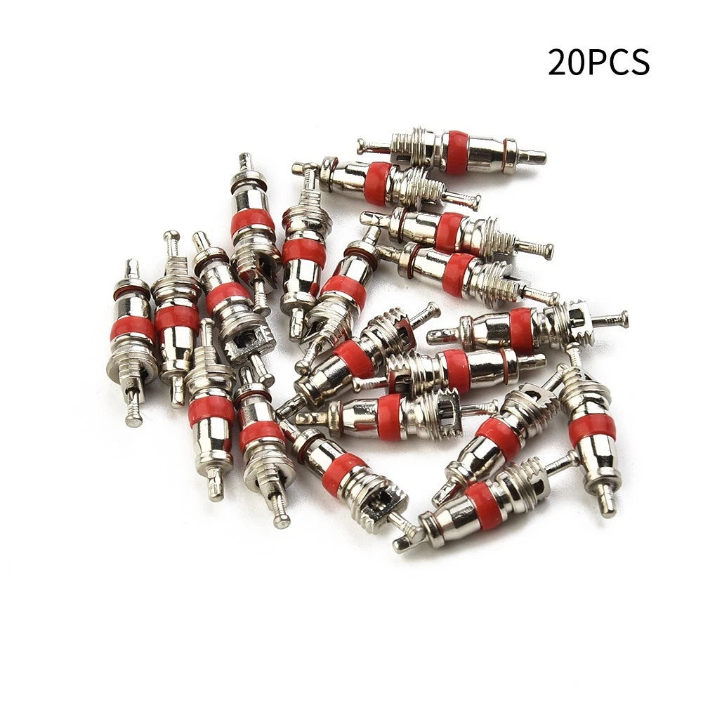 Tyre Valve Core Insert Set with Remover Tool for Car Bike Motorcycle