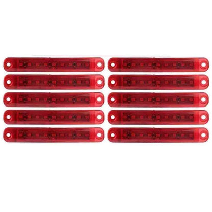 10X 9 LED Sealed Side Marker Clearance Light for Truck Trailer (Universal)