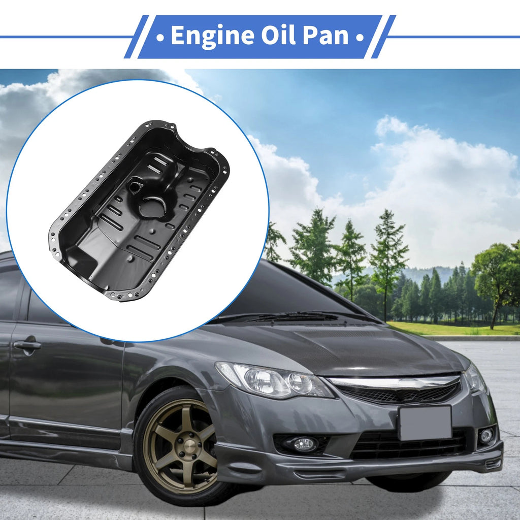Engine Oil Pan Replacement for Honda Civic (2001–2005) Iron Black