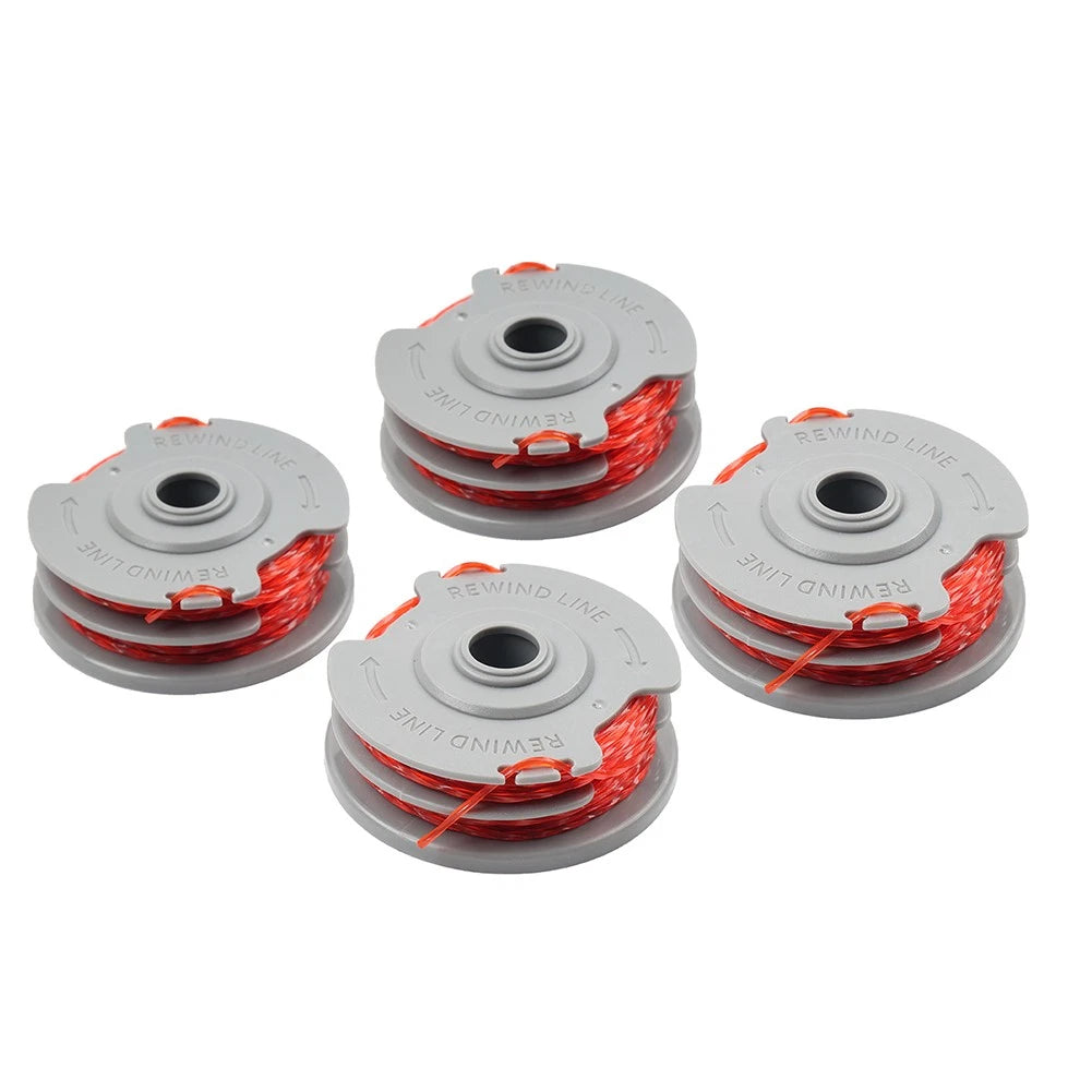 Set of 4 Trimmer Spool & Line 1.5mm 36ft for Flymo FLY021