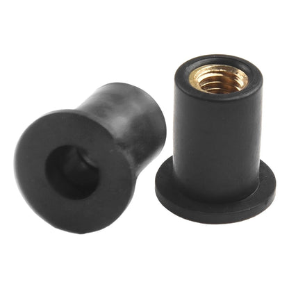 10Pcs Rubber Vibration Damper Nuts for Motorcycle
