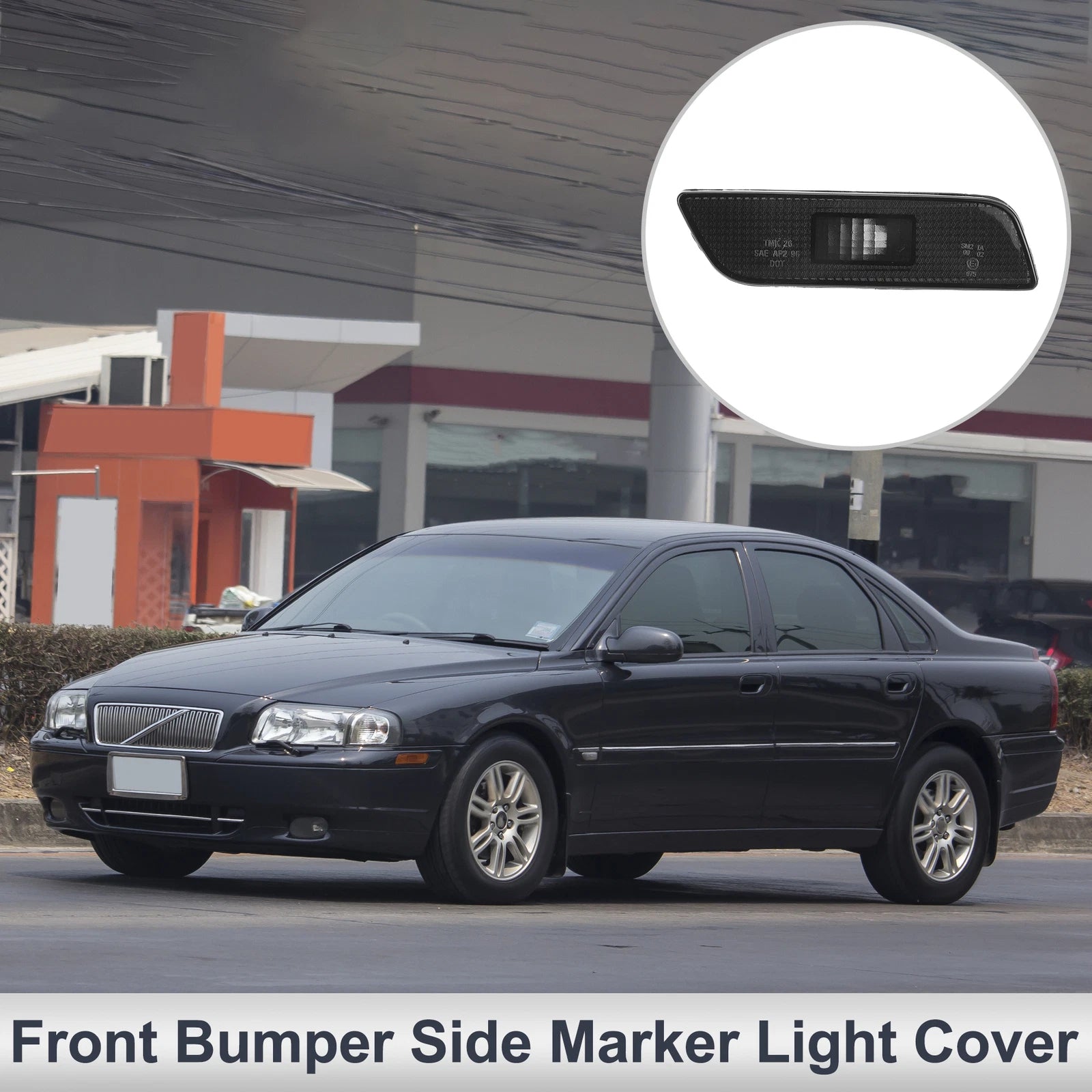 1 Pc Right Front Bumper Side Marker Light Cover for Volvo S80 (2002–2006)