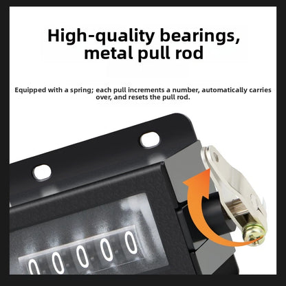2pcs Mechanical Counter Pull Type for Punch Presses 0-999999 Max Count