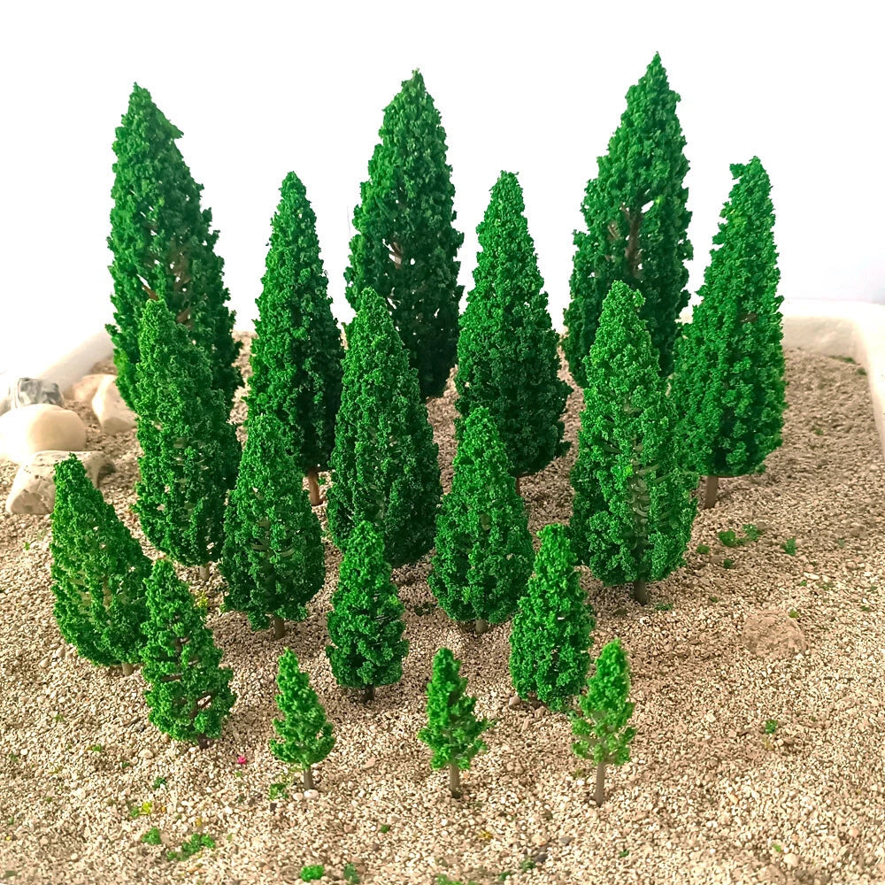 18Pcs Model Tree Set for Train Railway Landscape Wargame Scenery