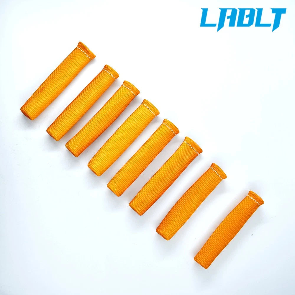 8PCS Orange Spark Plug Wire Protector Sleeve Heat Shield Cover for Universal