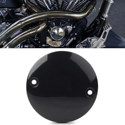 Flat Timer Ignition Points Cover for Harley Sportster XL 883 1200 (1972–2017) Black
