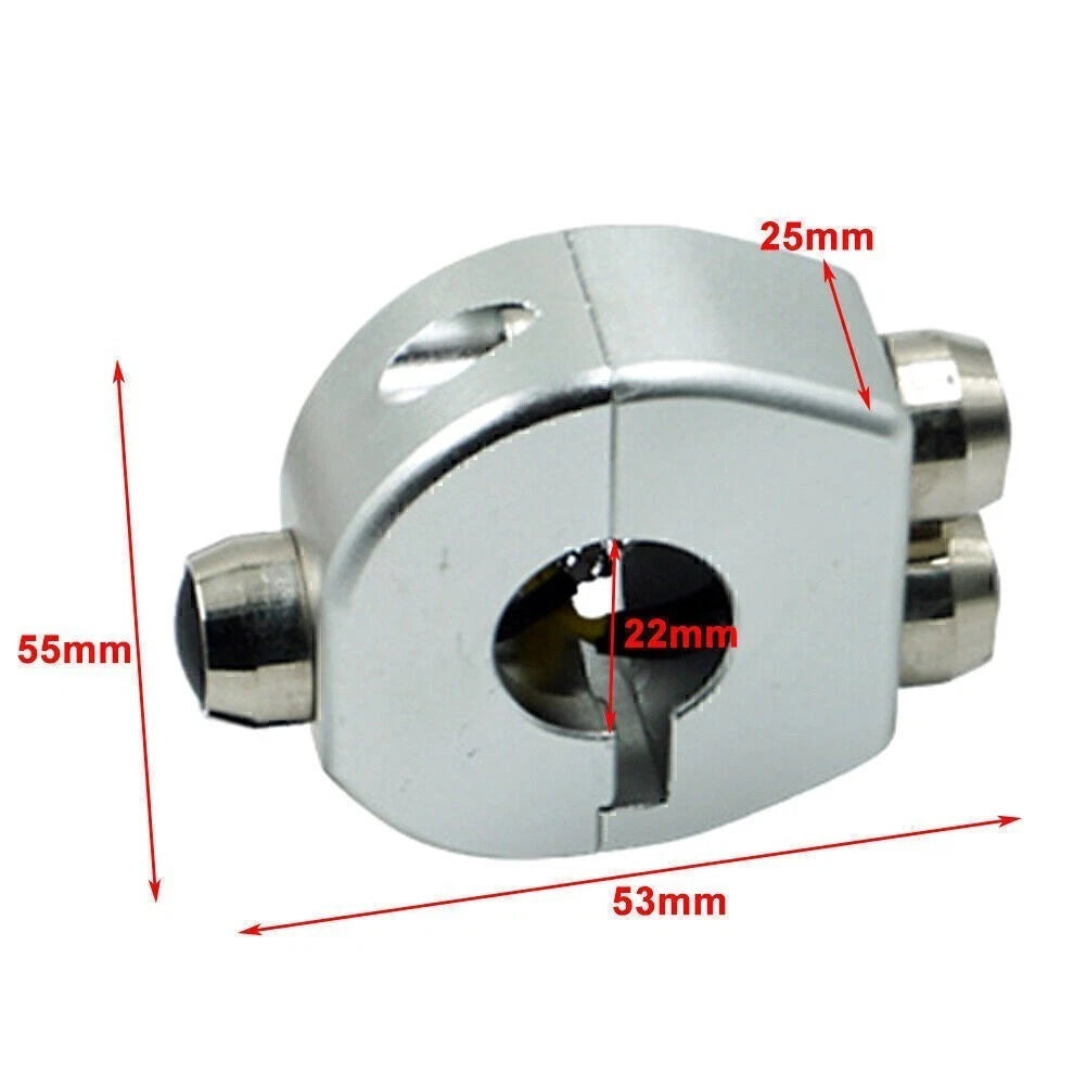 7/8" 22MM Motorcycle Handlebar Switch Self Latch Momentary Button Black