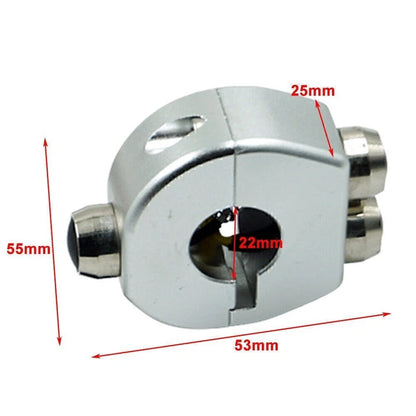 7/8" 22MM Motorcycle Handlebar Switch Self Latch Momentary Button Black