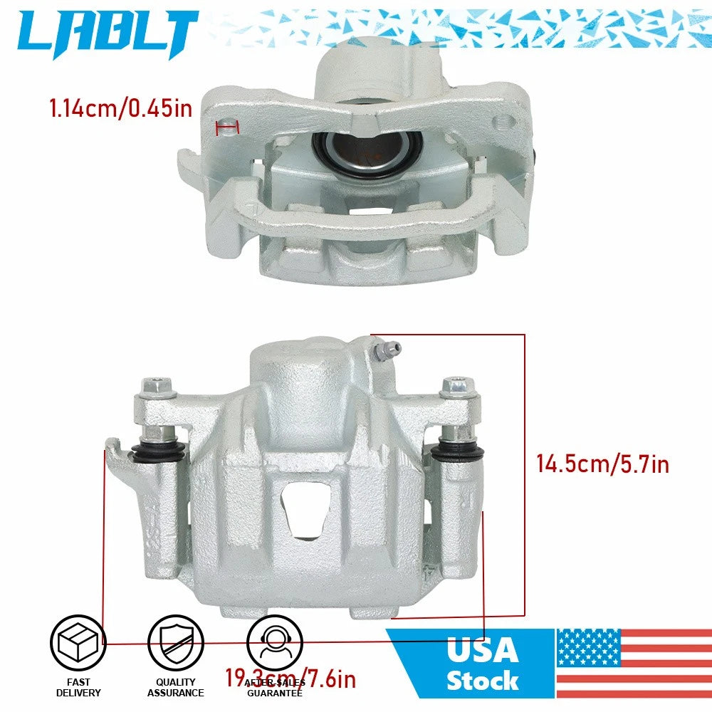 2X Rear Disc Brake Caliper for Toyota Sienna (2004–2010)