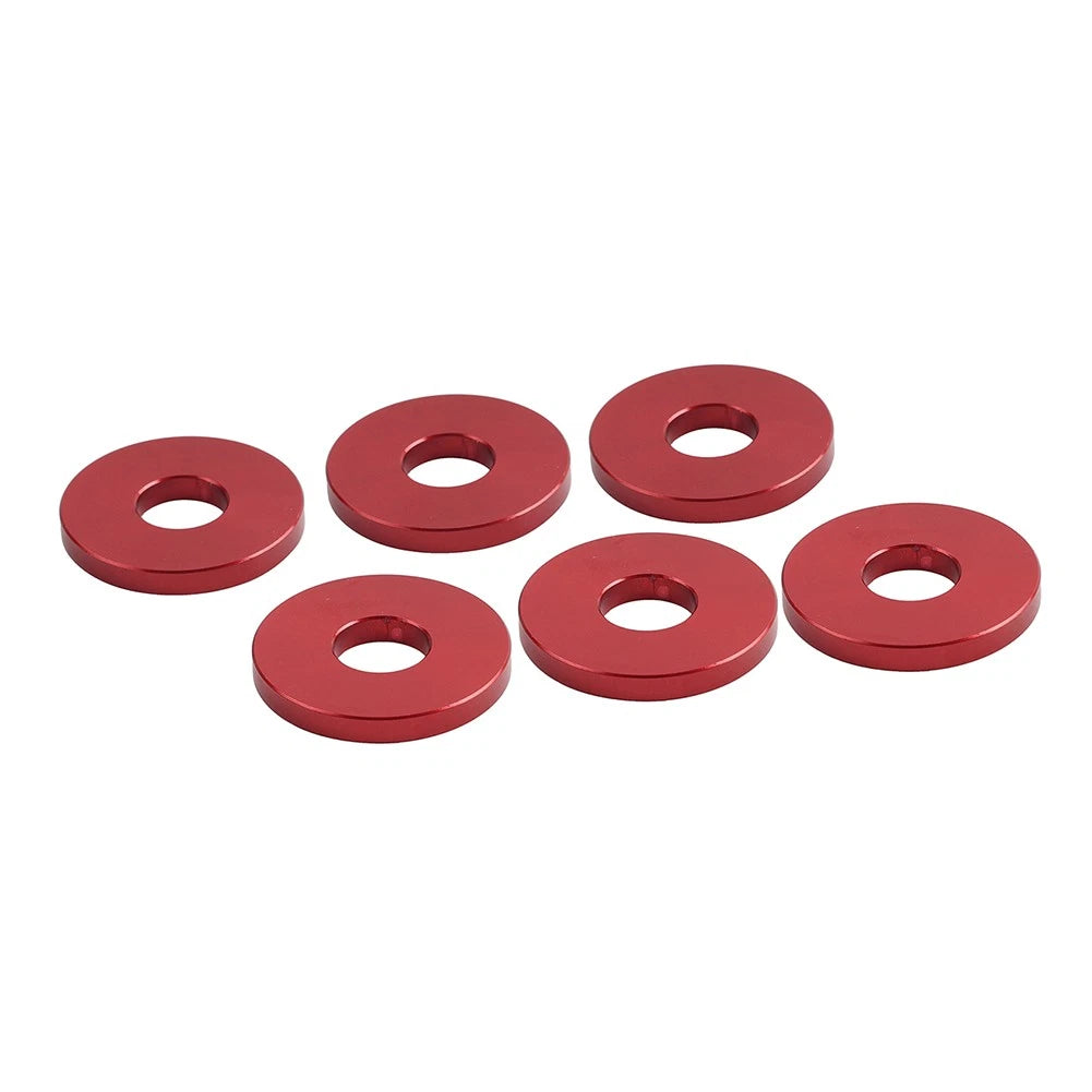 6X Engine Saddlebag Crash Bar Spacer Ring for Harley Softail Red