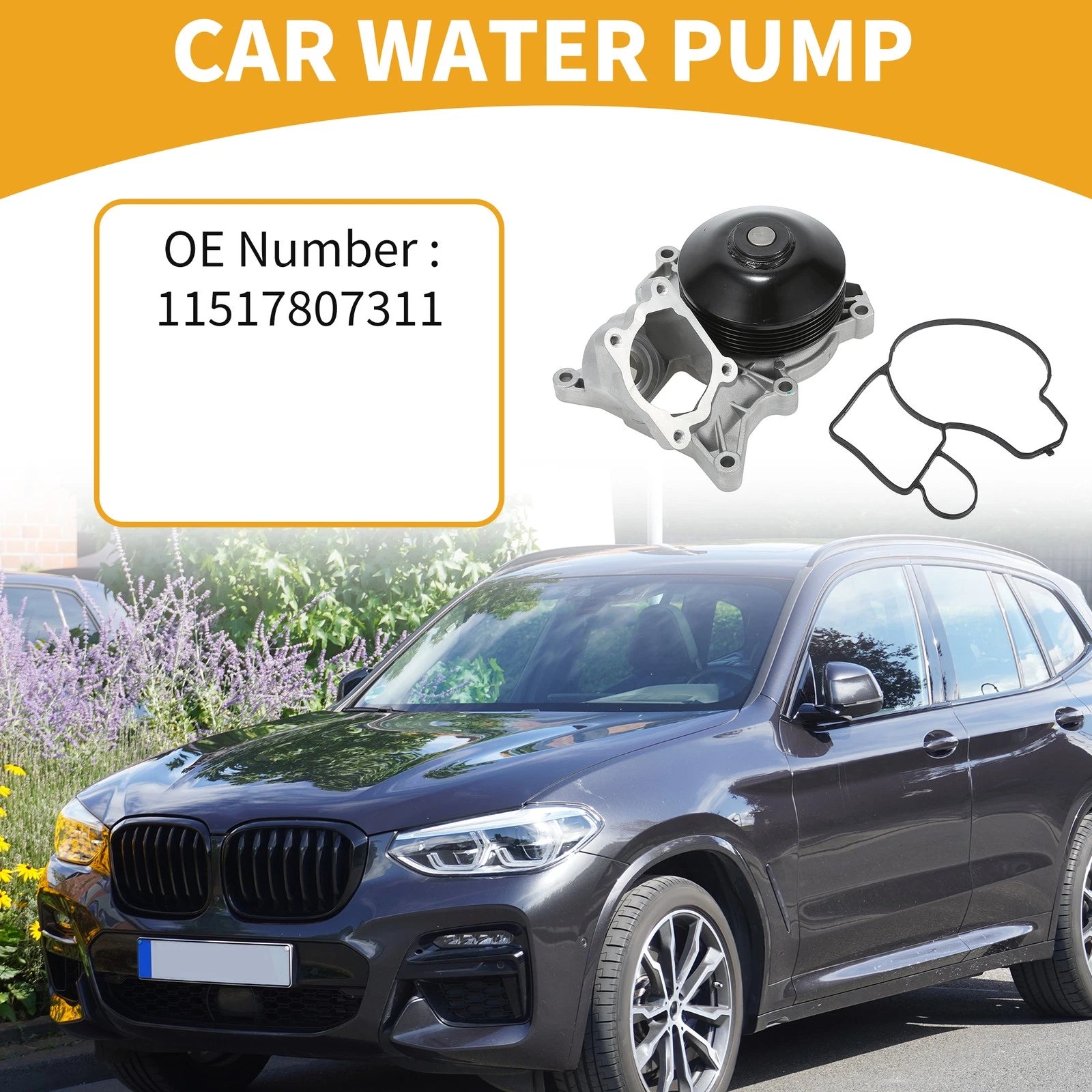 Water Pump with Gasket for BMW 1 Series 3 Series (2007–2013)