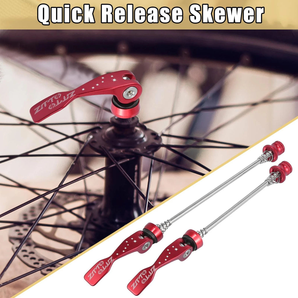 2pcs Quick Release Skewer Axle for Mountain Bike Front Rear Wheel Hub