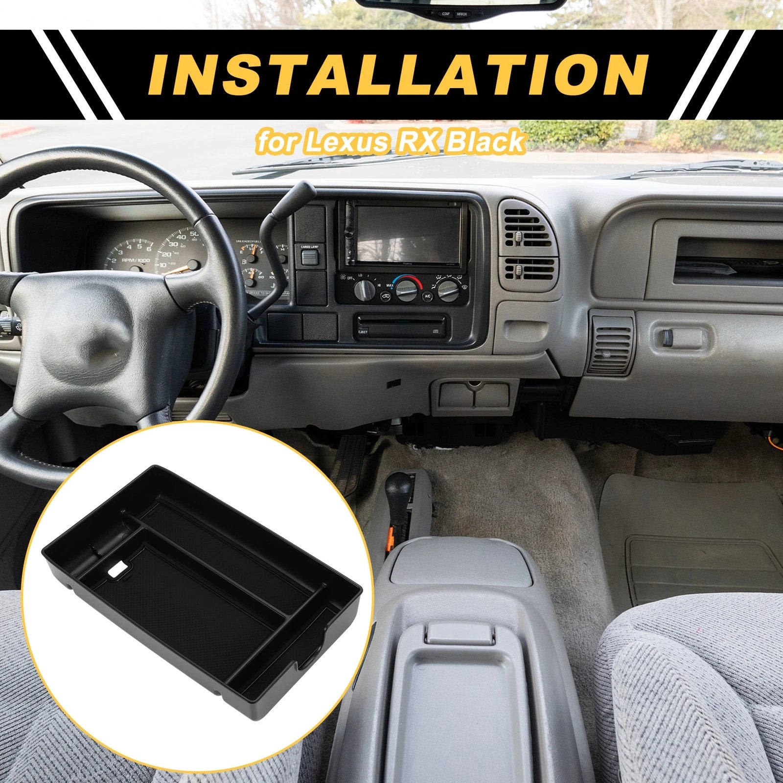 Center Console Armrest Organizer Tray for Lexus RX (2016–2023)