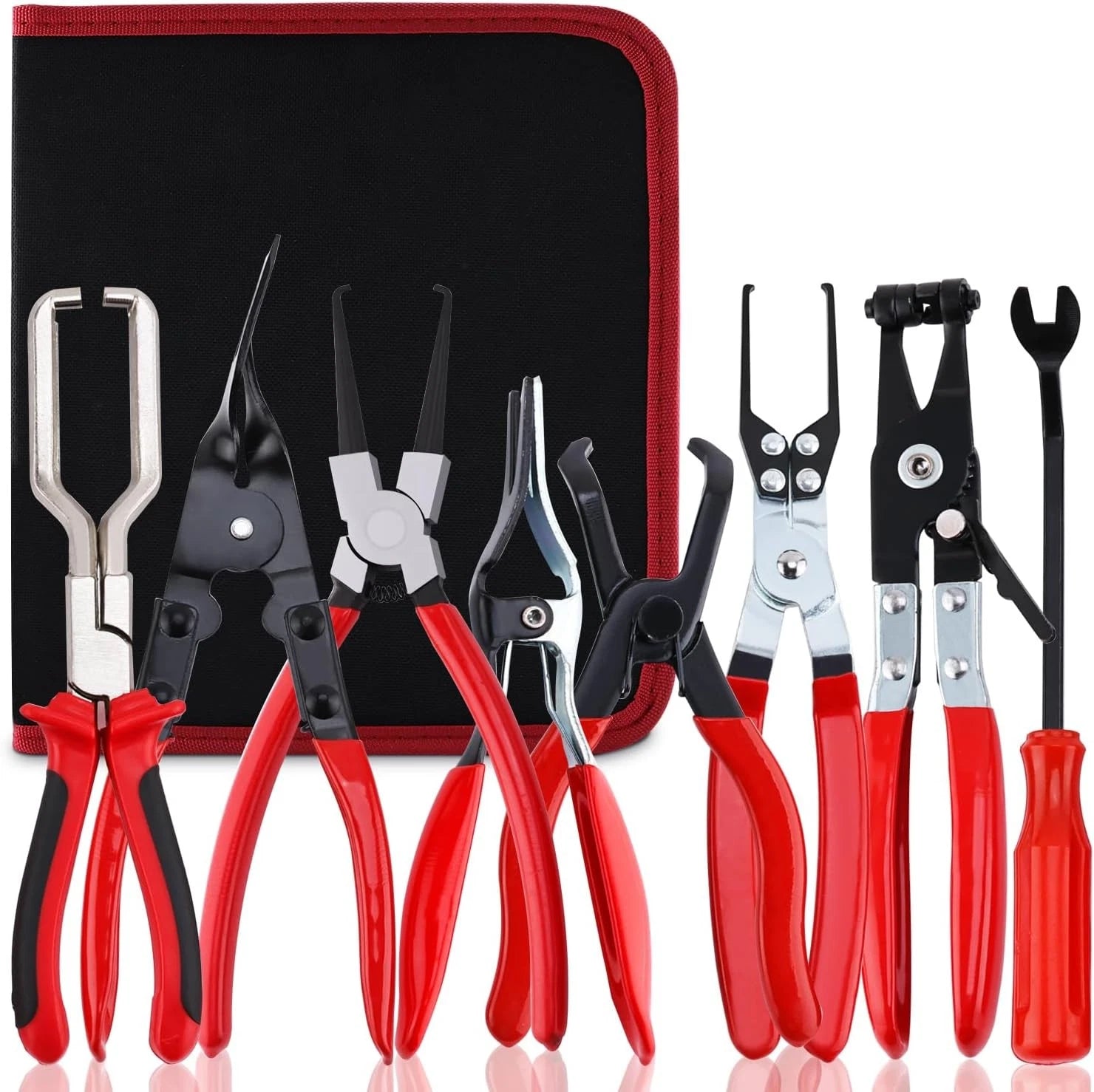 8Pcs Fuel Line Pliers for Automotive Fuel Clamp Removal Tools
