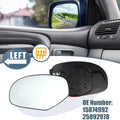 Heated Mirror Glass Driver Left Side Replacement for Chevy Silverado (2007–2014)