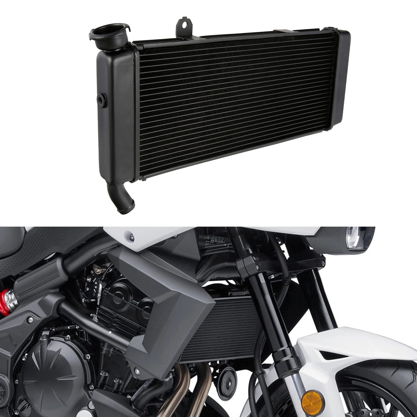 Radiator Cooling Engine Cooler for Kawasaki Versys 650 ABS (2015–2026)
