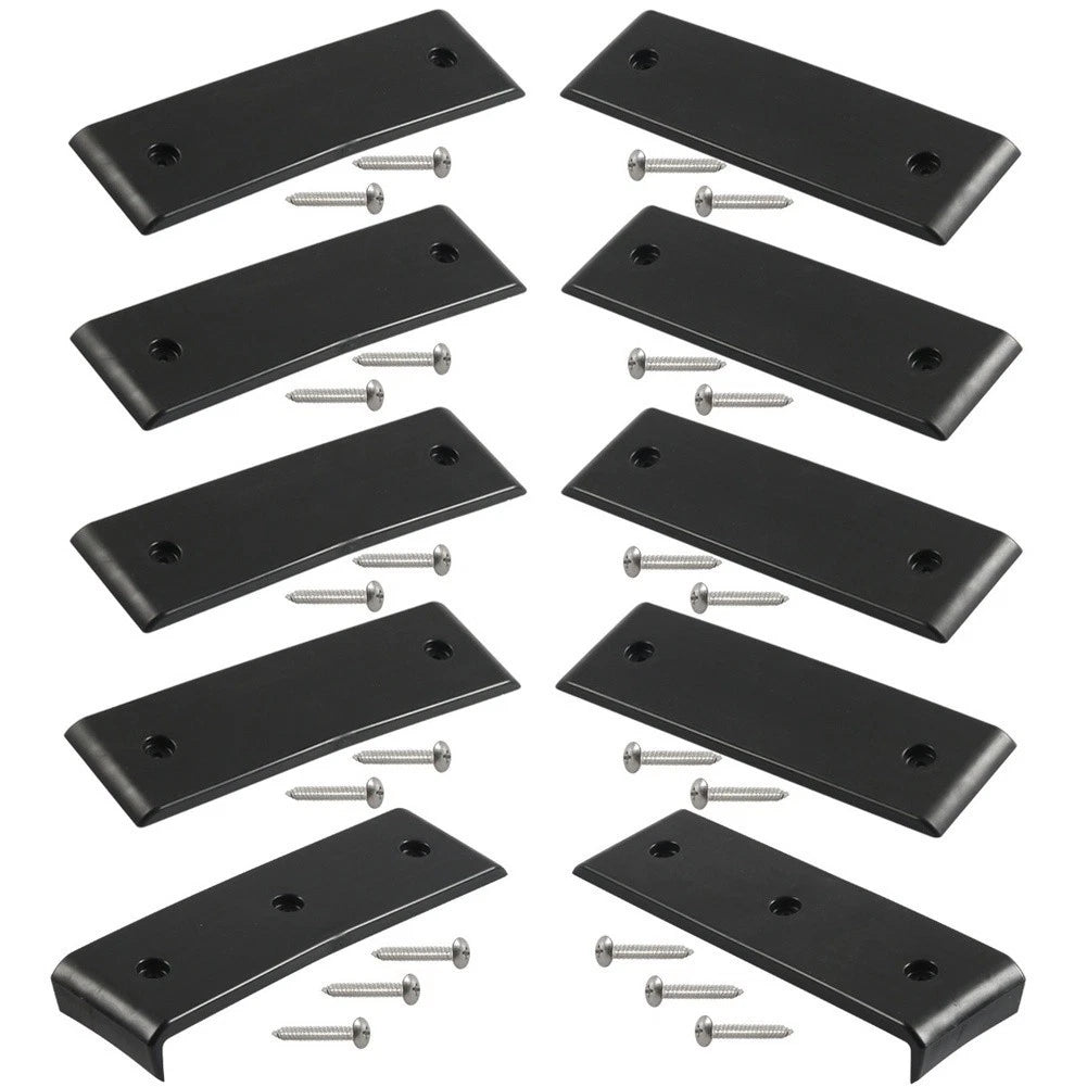 10PCS Bunk Slides 3x10 Inch ABS Plastic for Jon Pontoon Trailers (N/A)
