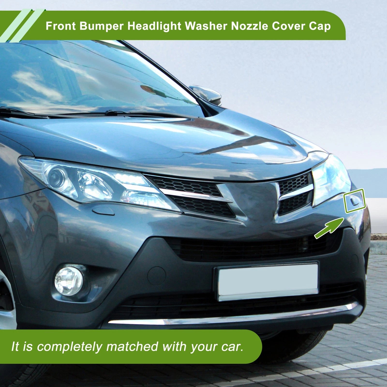 Front Left Washer Nozzle Cover Cap for Toyota RAV4 (2010–2012)