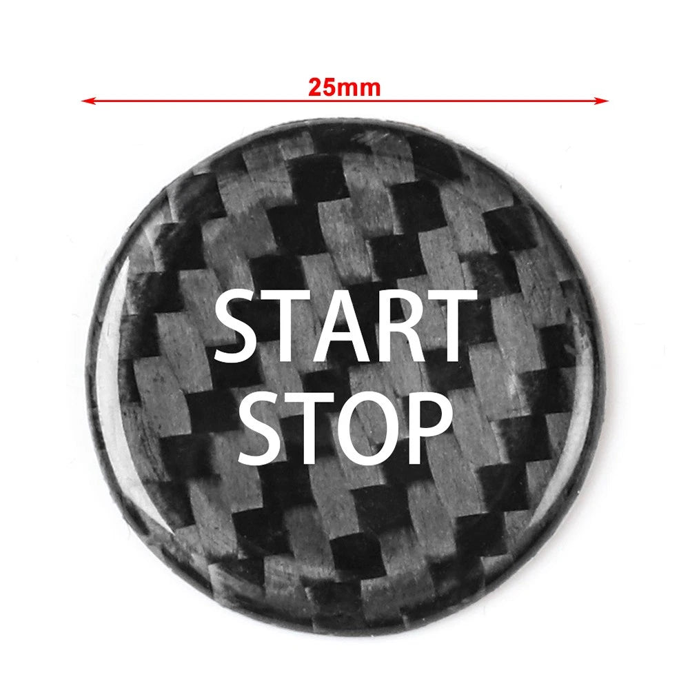 Carbon Fiber Engine Start-Stop Push Button Cover for Nissan GTR R35 (2008–2016)