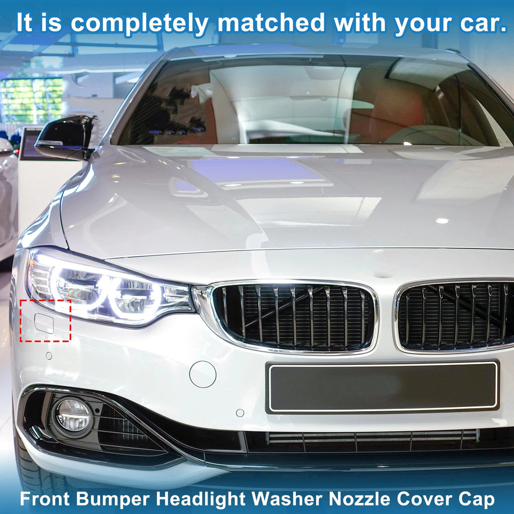 Washer Nozzle Cover Cap Front Right for BMW 428i (2014–2016) Red