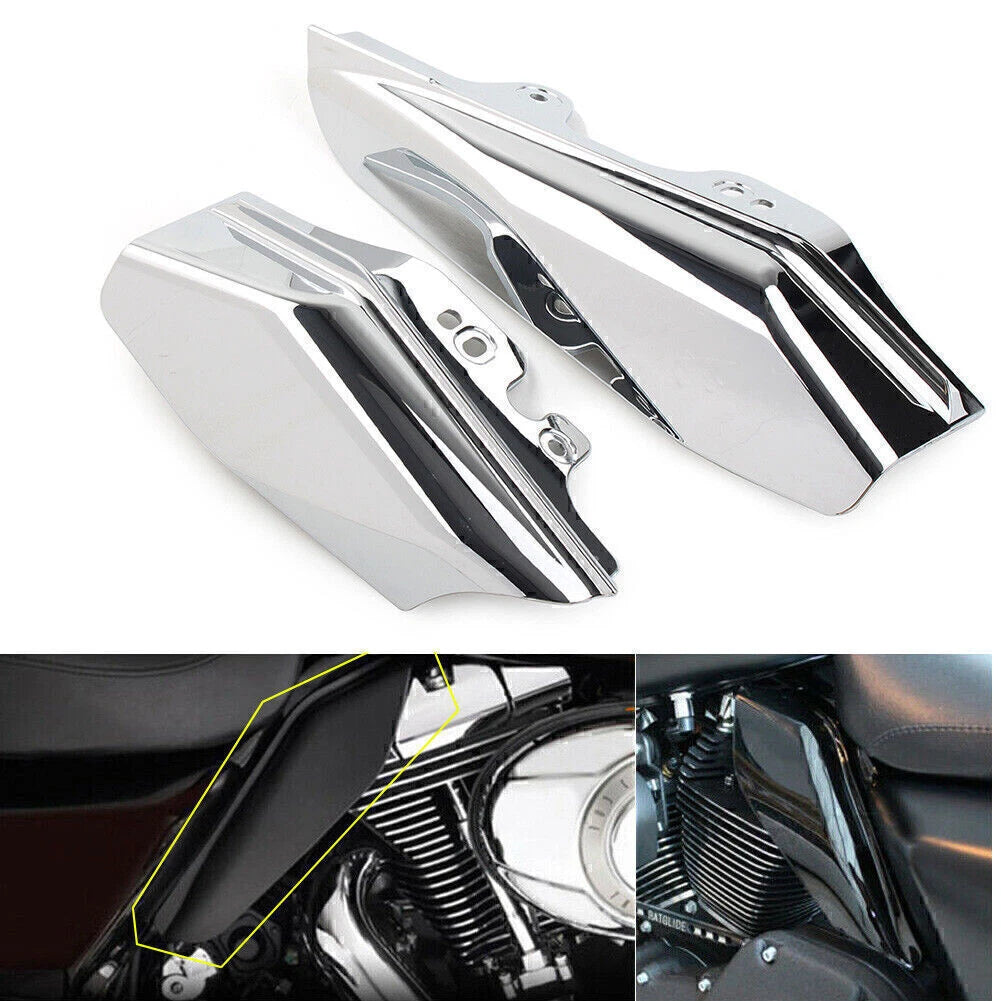 2X Mid-Frame Air Deflectors for Harley Electra Glide (2001–2008)