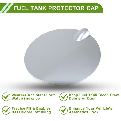 Fuel Tank Door Cap for Ford Focus (2007–2011) - Silver Tone Filler Flap