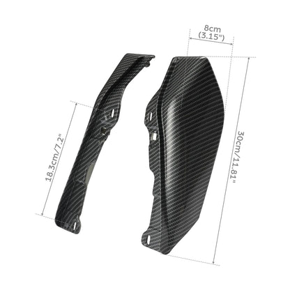 Carbon Fiber Matte Black Mid-Frame Air Deflector for Harley Touring (2009–2023)