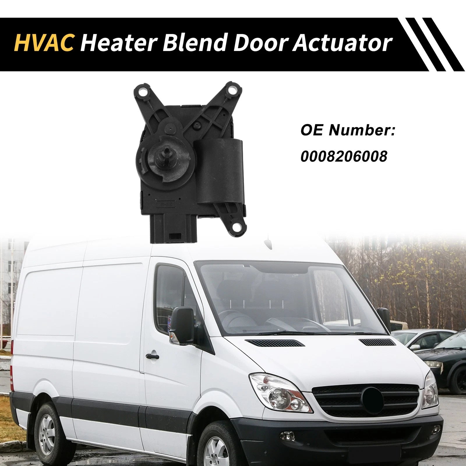 HVAC Heater Blend Door Actuator Replacement for Mercedes-Benz Sprinter (2006–2009)