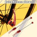 Quick Release Skewers Pair Front Rear for Bicycle Bike M5x0.8 (Red)
