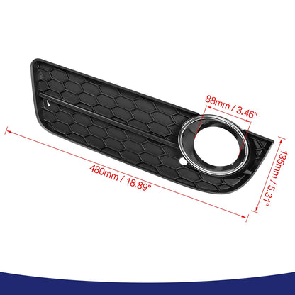 Front Bumper Left Fog Light Grille Cover Replacement for Audi Q7 (2010–2015)