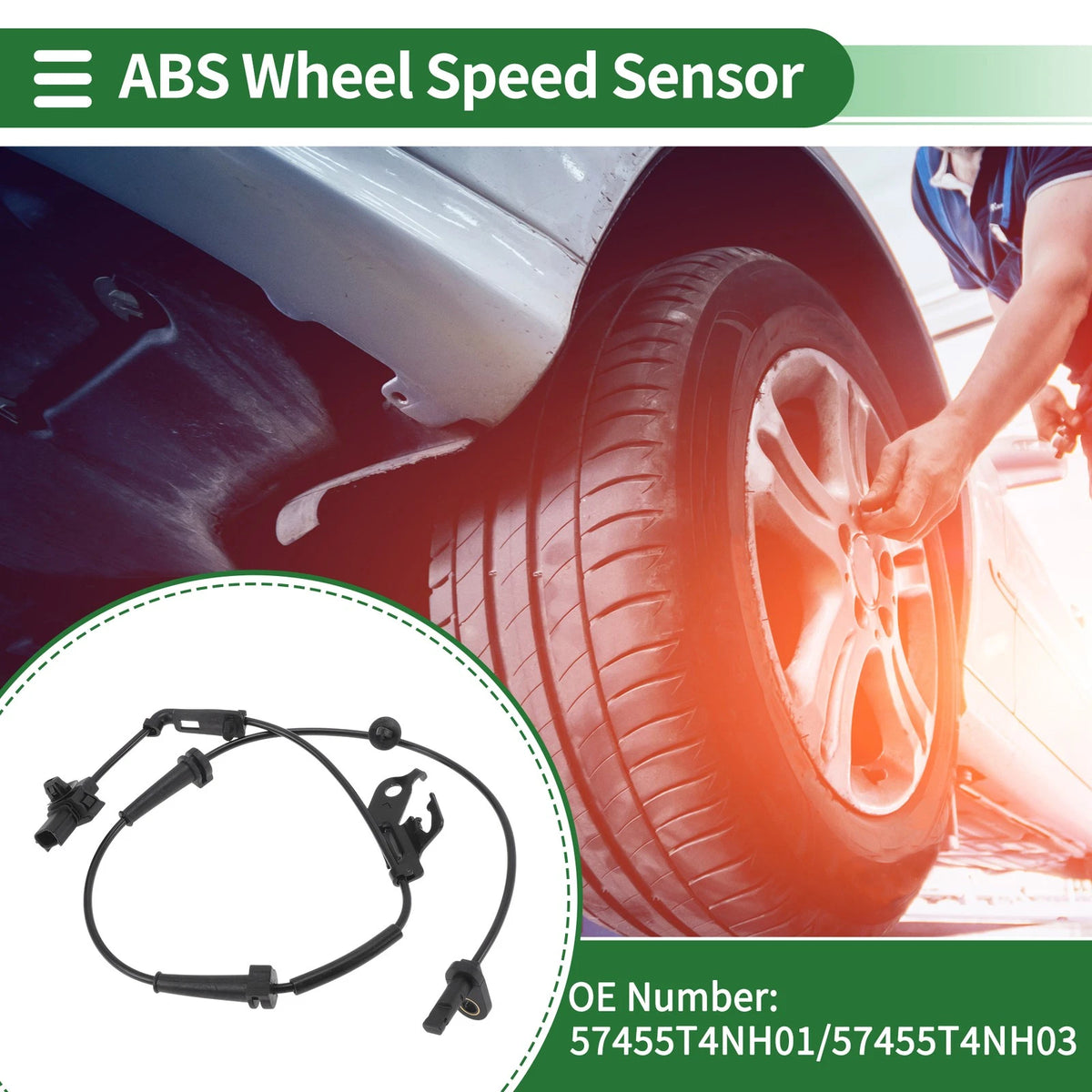 ABS Wheel Speed Sensor No. 57455T4NH01 for Honda Jade FR1 (2013–2016)