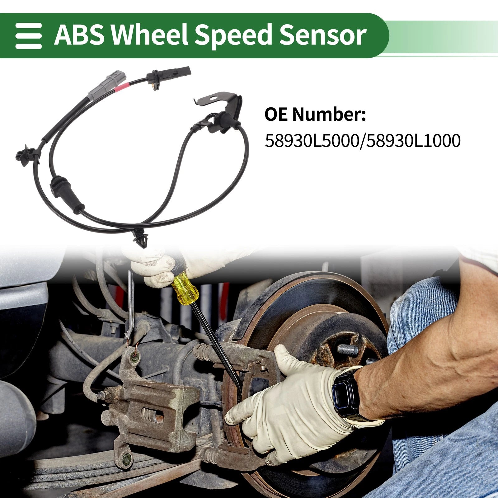 ABS Wheel Speed Sensor No. 58930L5000 for Kia K5 (2020) Front Left