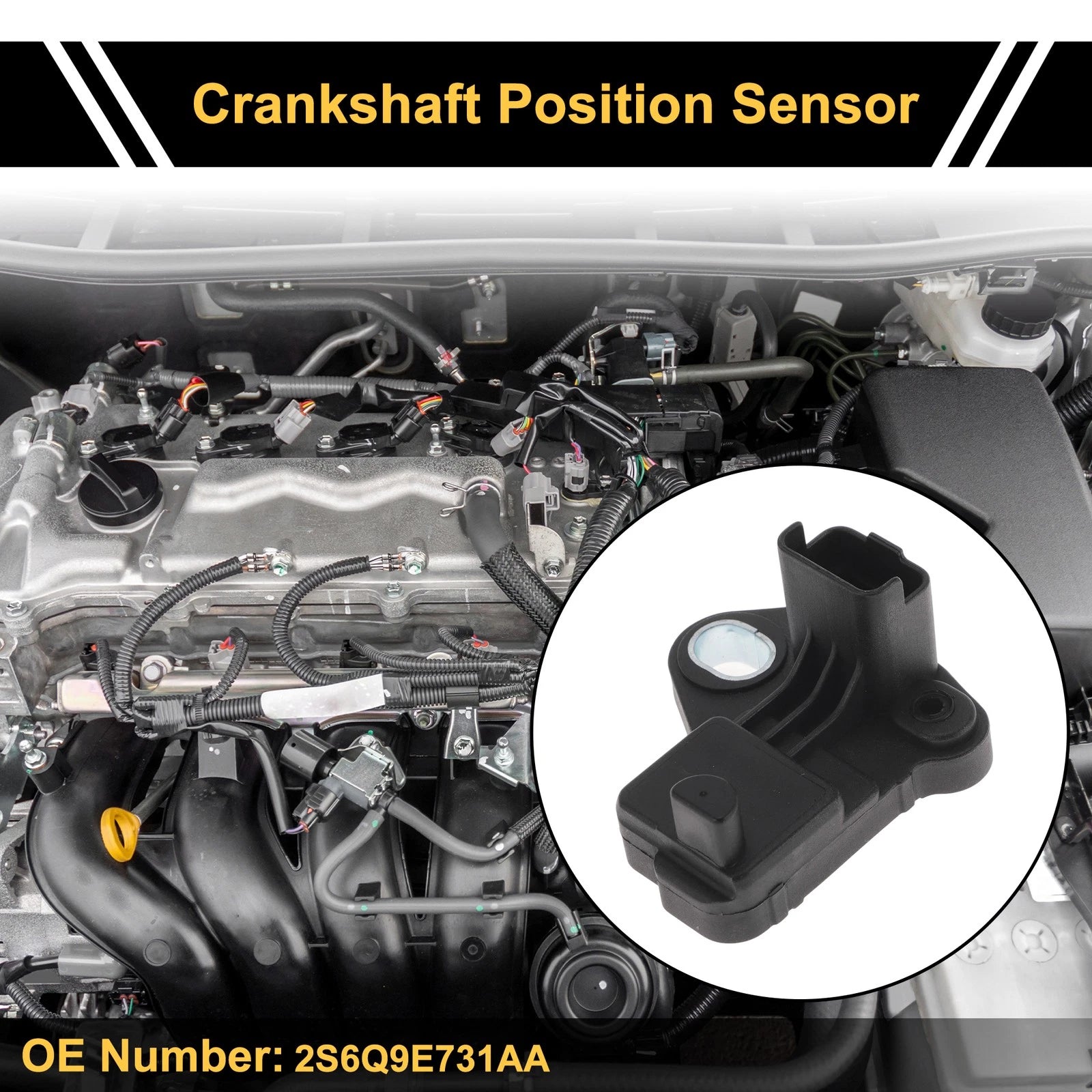 2S6Q9E731AA Crankshaft Position Sensor for Ford Focus MK2 (2004–2012)