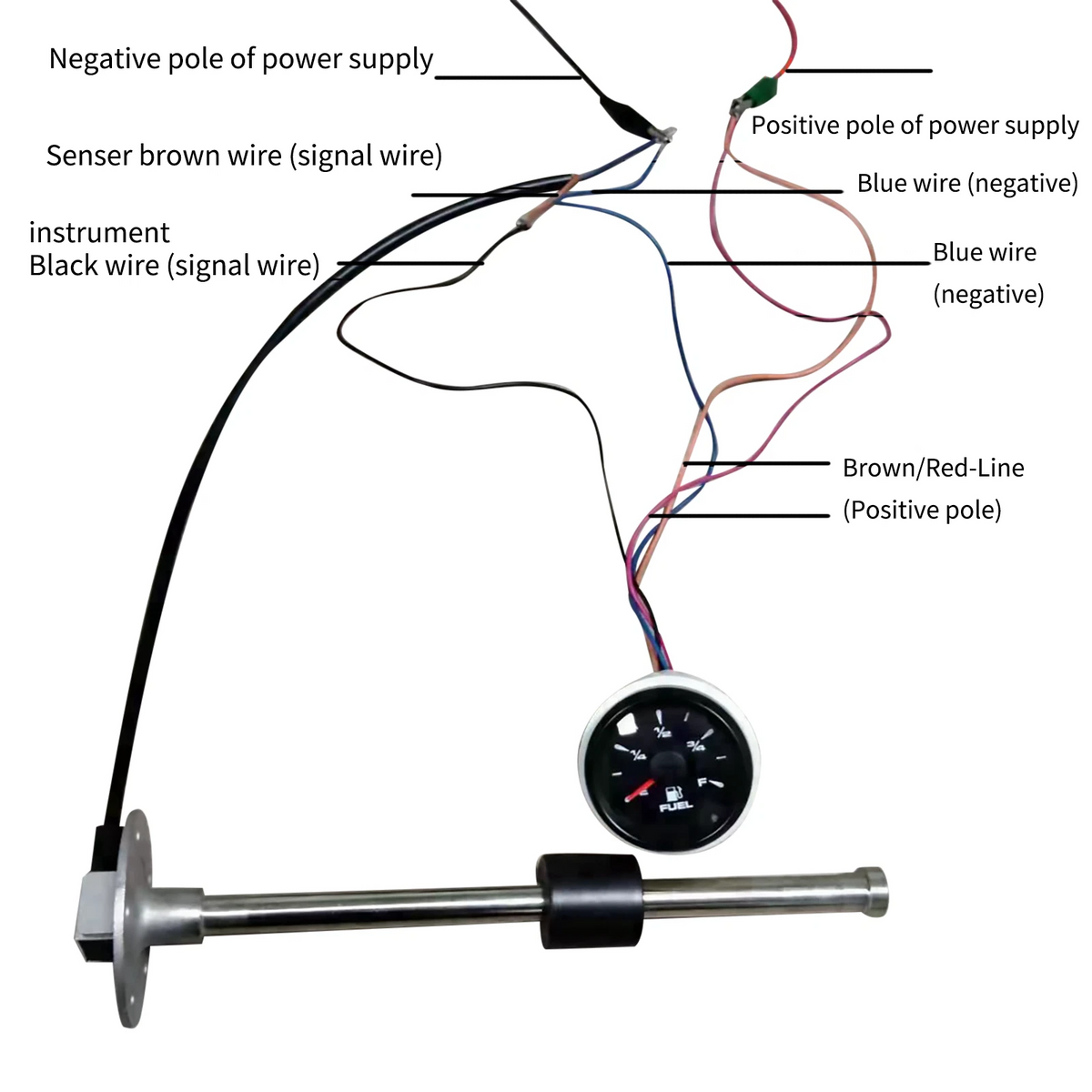 Fuel Water Sending Unit Tank Level Sender Sensor for Marine Boat RV (0-190 ohms)