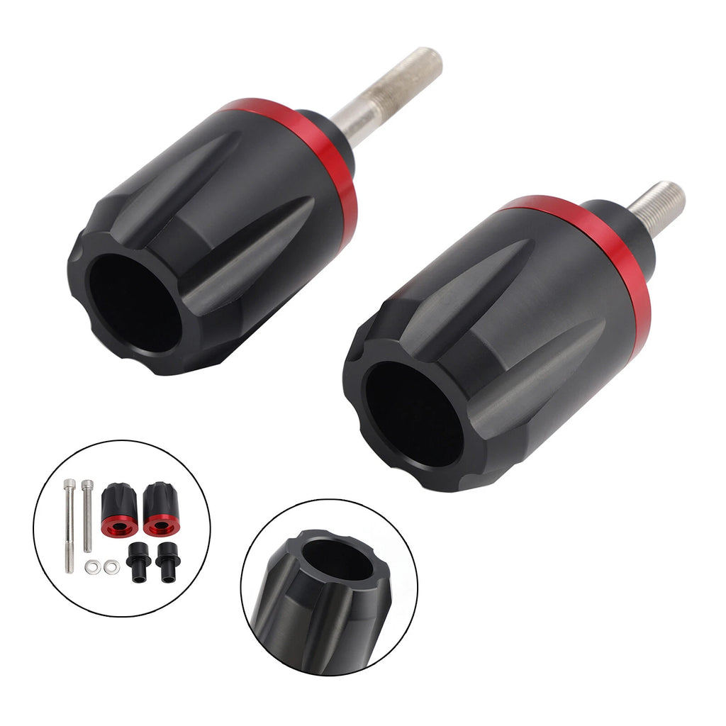 Crash Slider Protection for Honda CB650R (2019–2020) - Aluminum Frame, Red