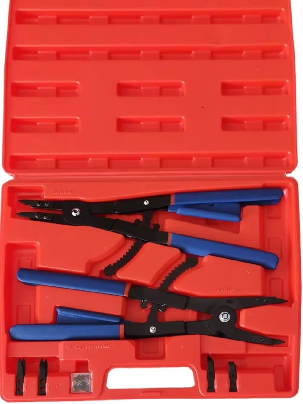 16" Snap Ring Pliers Retaining Ring Tool with 45° & 90° Tips