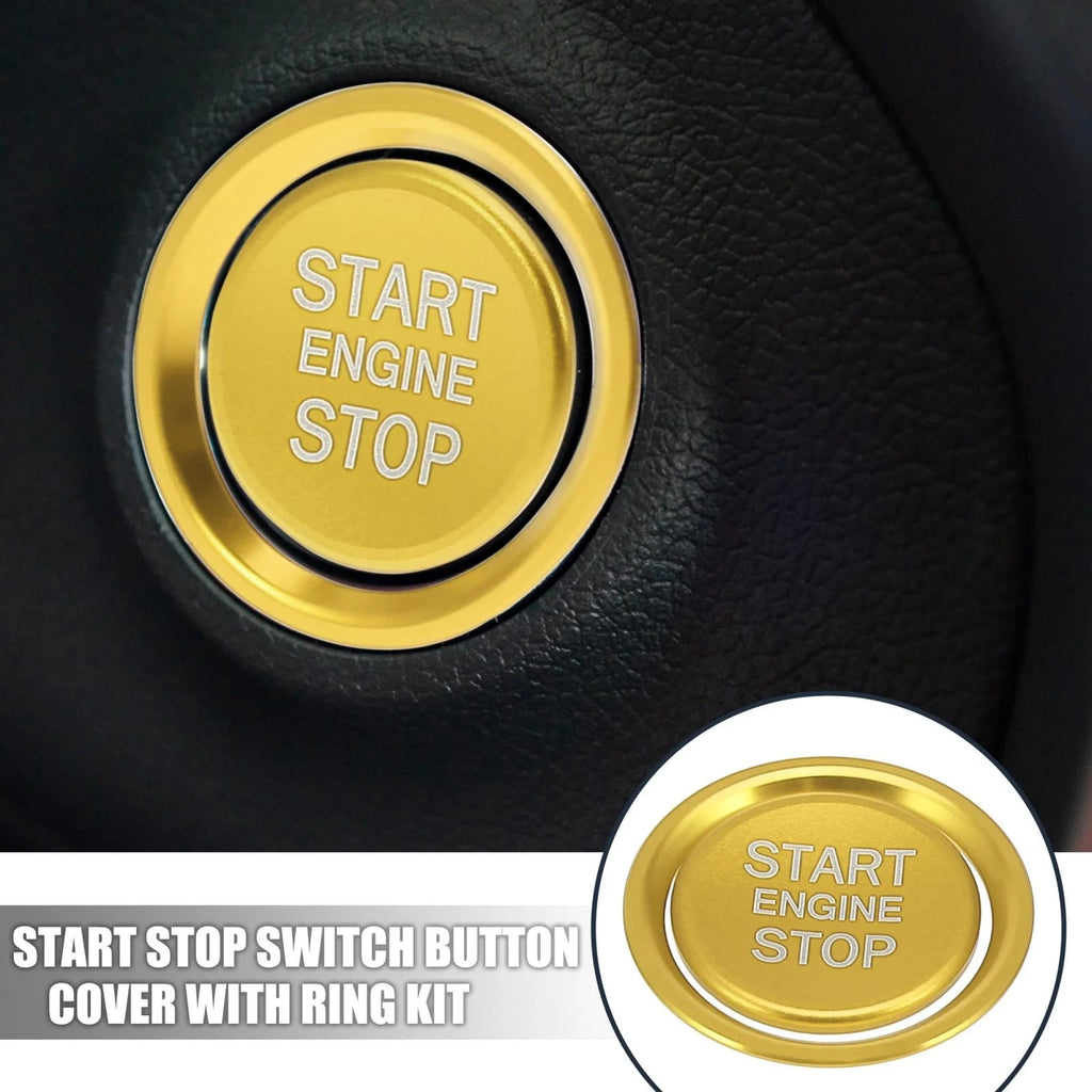 Start Stop Button Cover with Ring Kit for Audi A4 A6 Q5 A5 A7 (2010–2023)