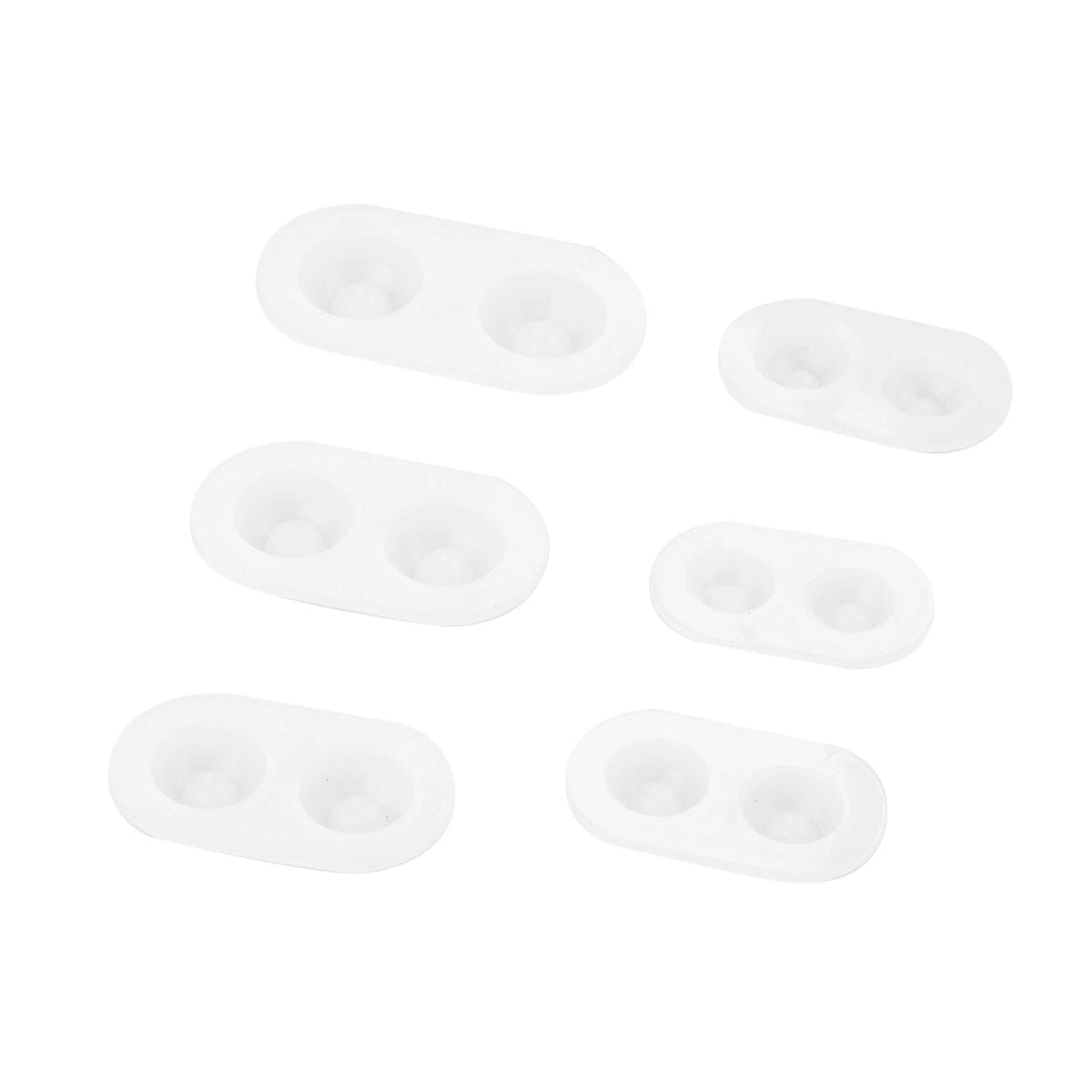 Set of 6 Silicone Molds for Doll Eyes - Flexible, Durable